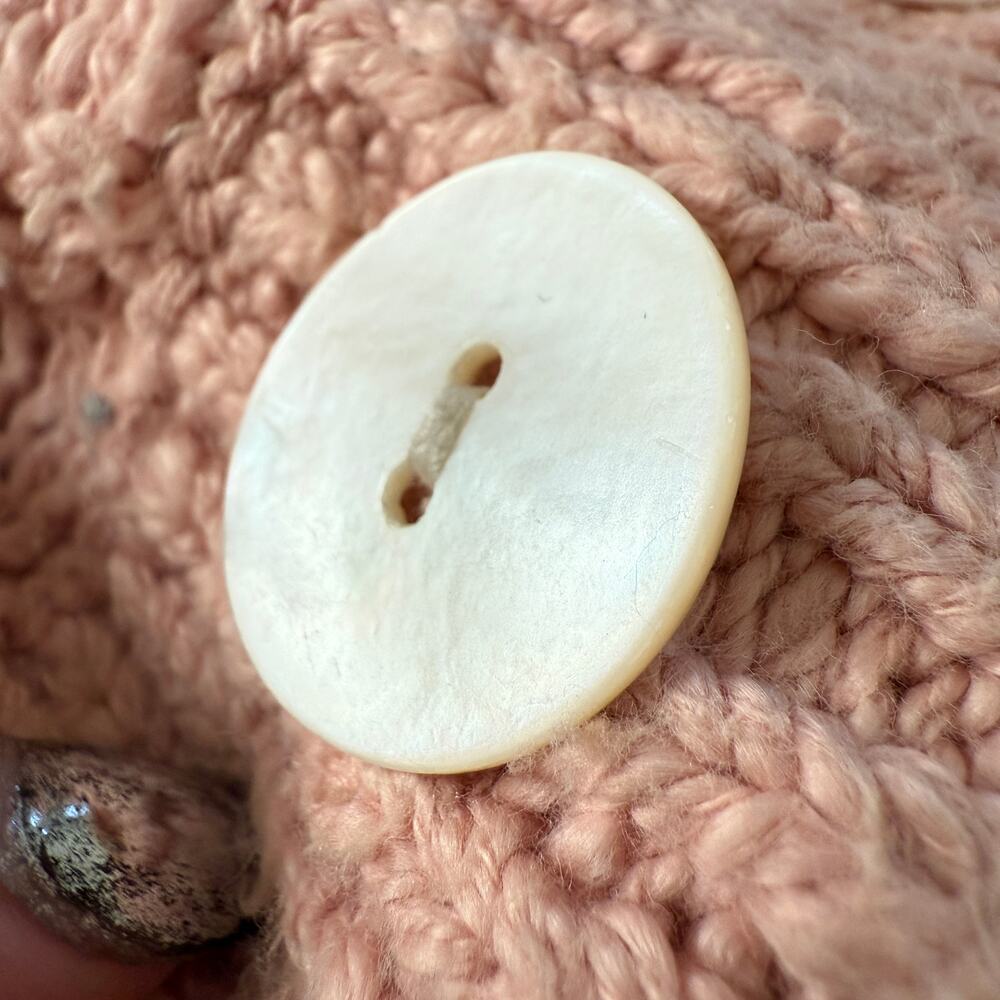 Spell & The Gypsy Collective Pearl on Pearl Knit Cotton Cardigan pink XS - Picture 6 of 7